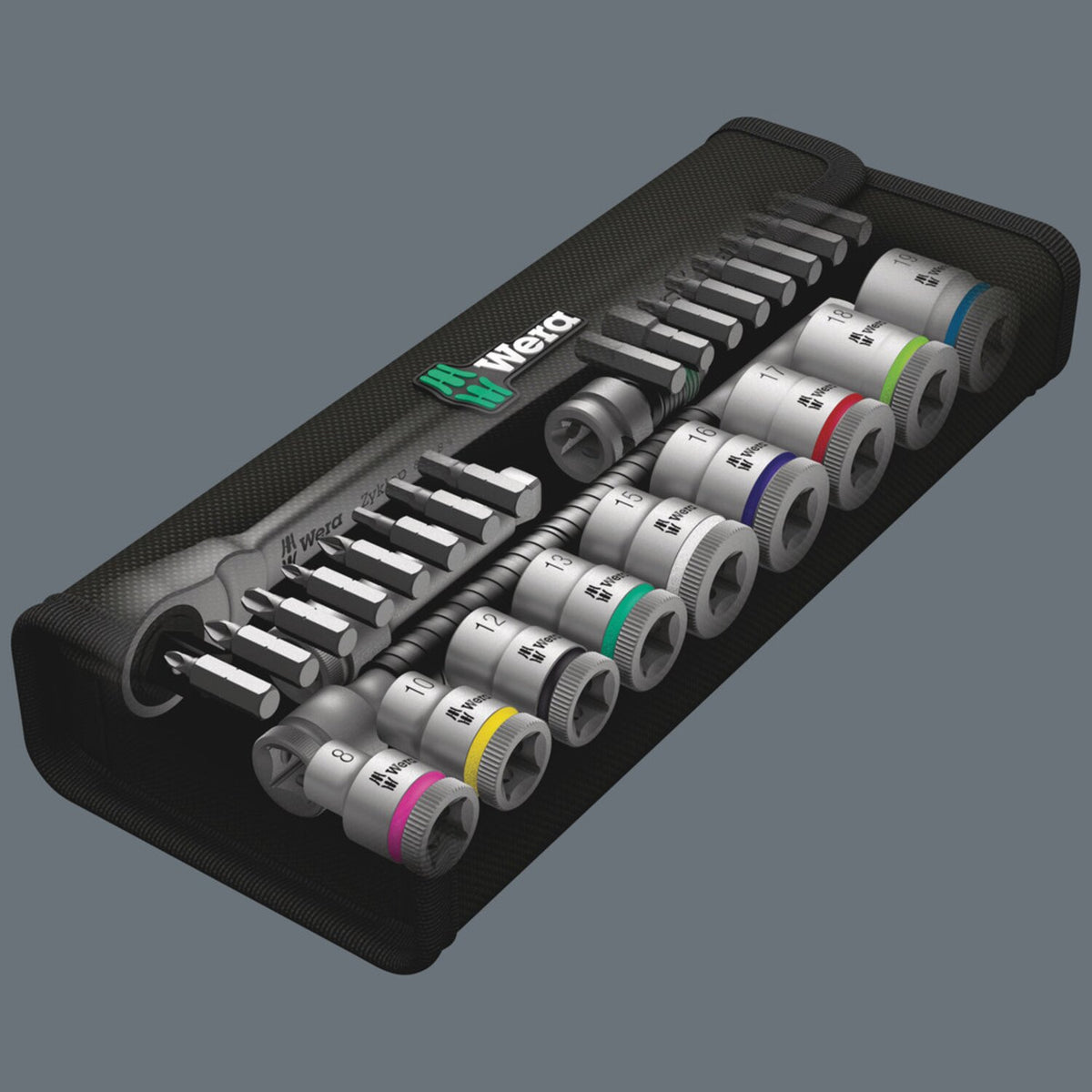Wera Zyklop metal ratchet kit 29 pcs. 3/8" drive - Metric
