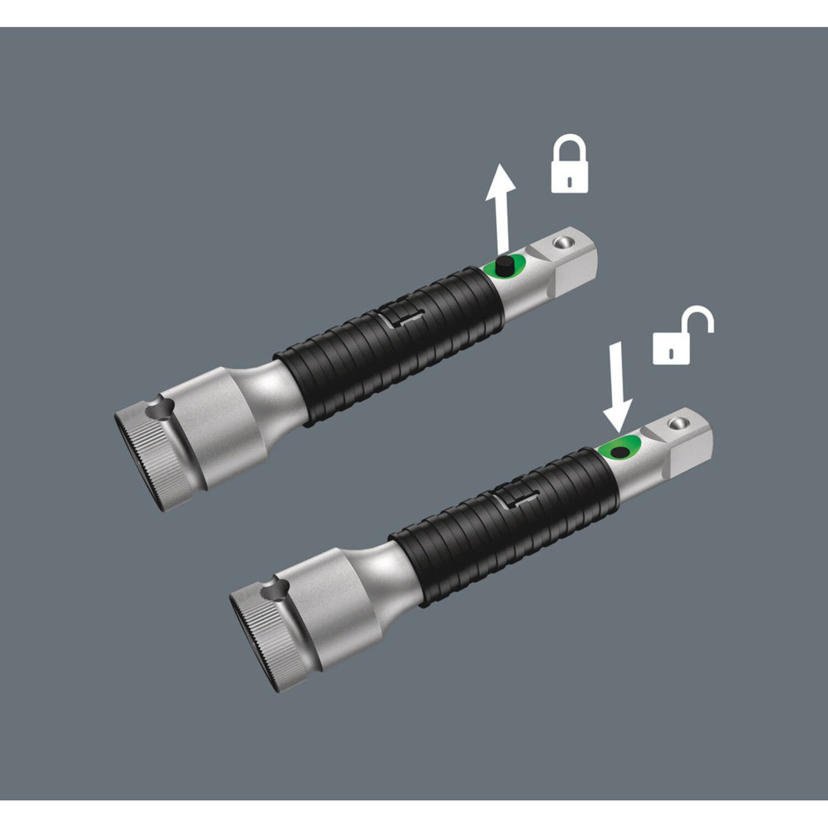 Wera Zyklop 3/8" flexible lock short extension 125mm