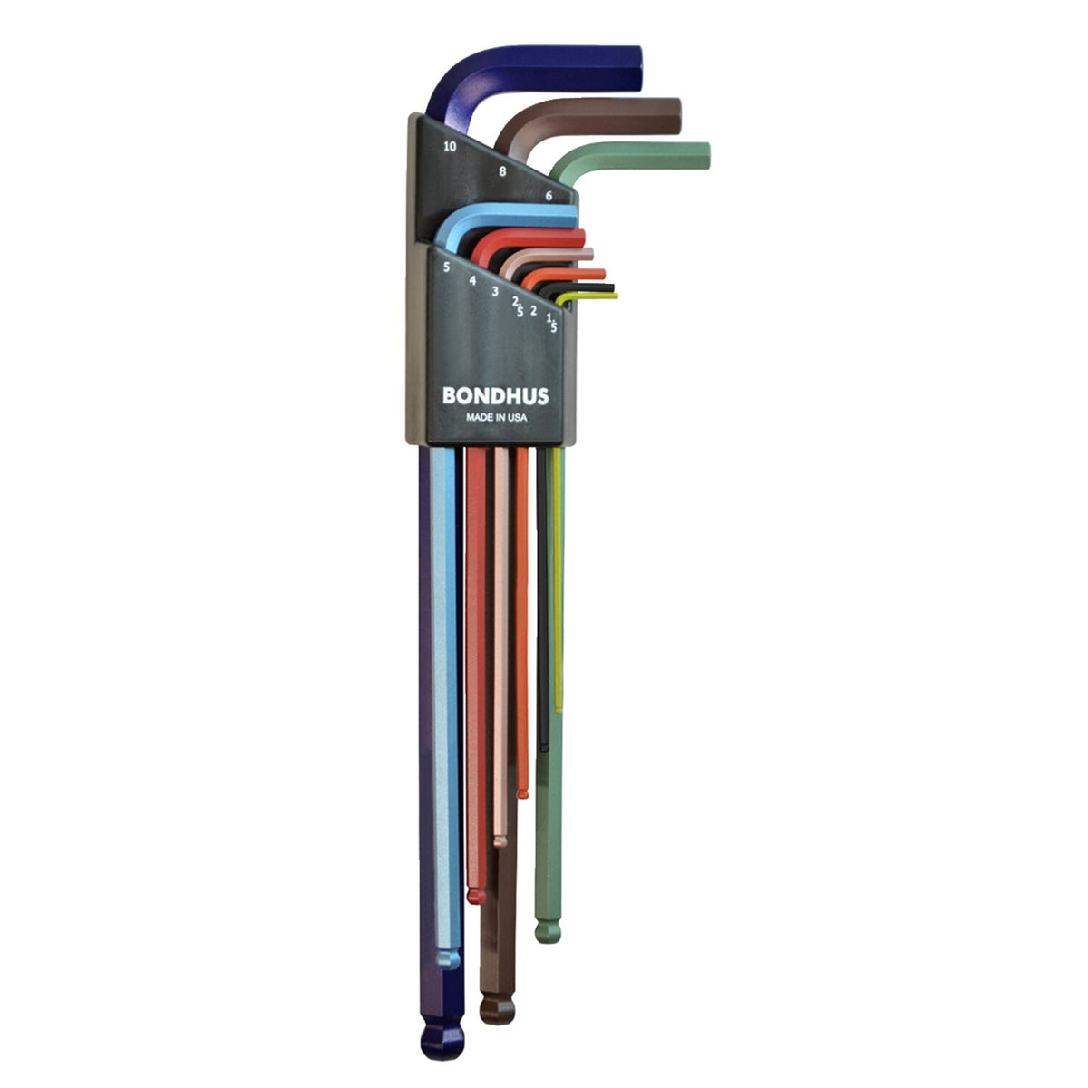 Bondhus, ColorGuard™ allen head/ball-end L-wrench set metric
