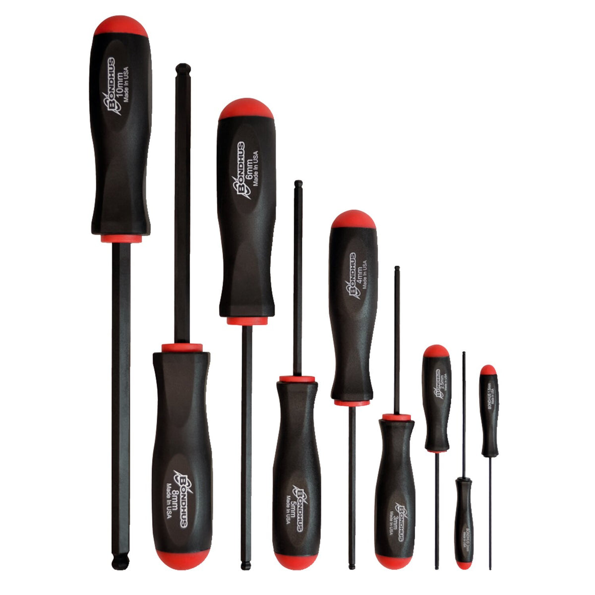 Bondhus, Hex ball-end allen screwdriver set metric