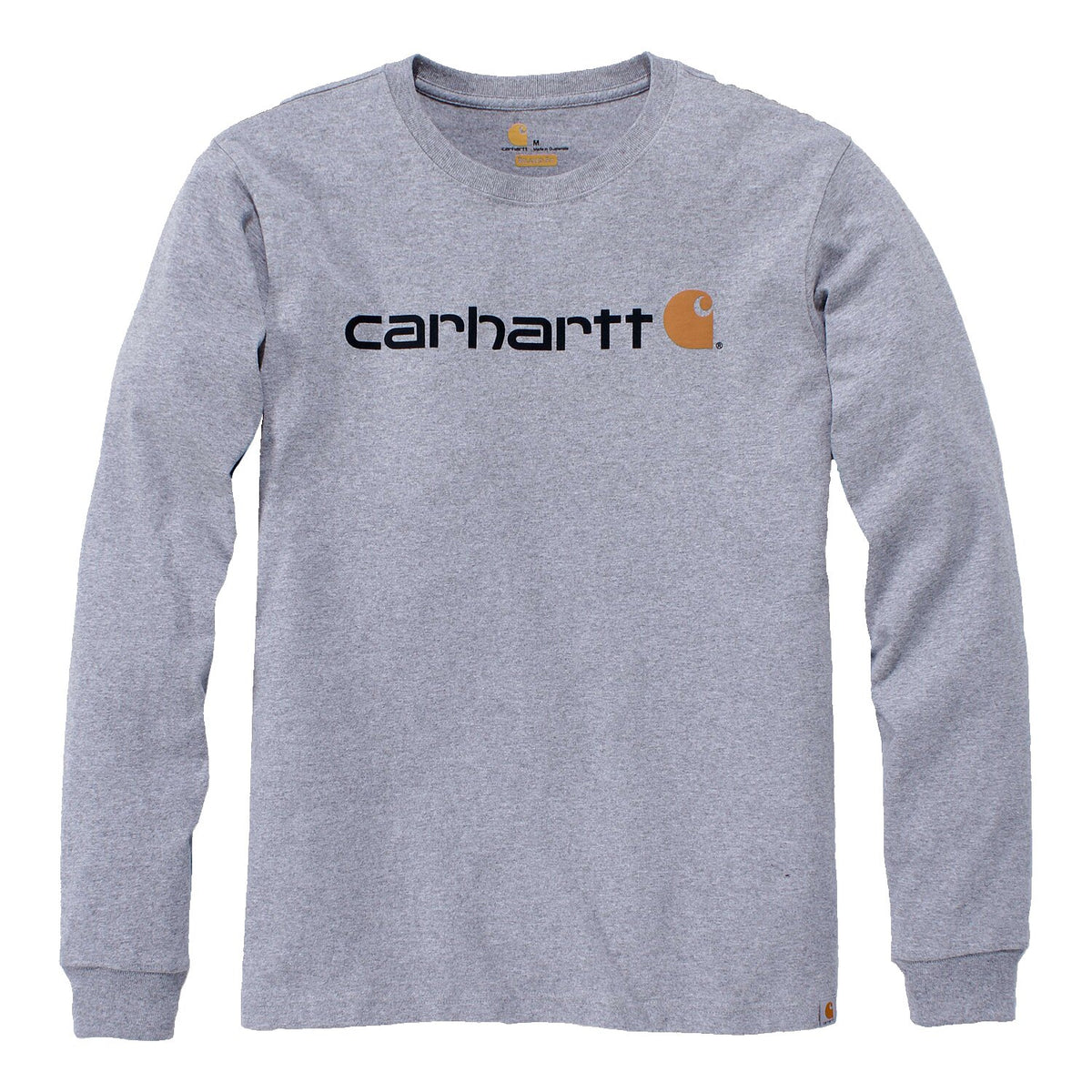Carhartt Logo graphic long sleeve heather gray