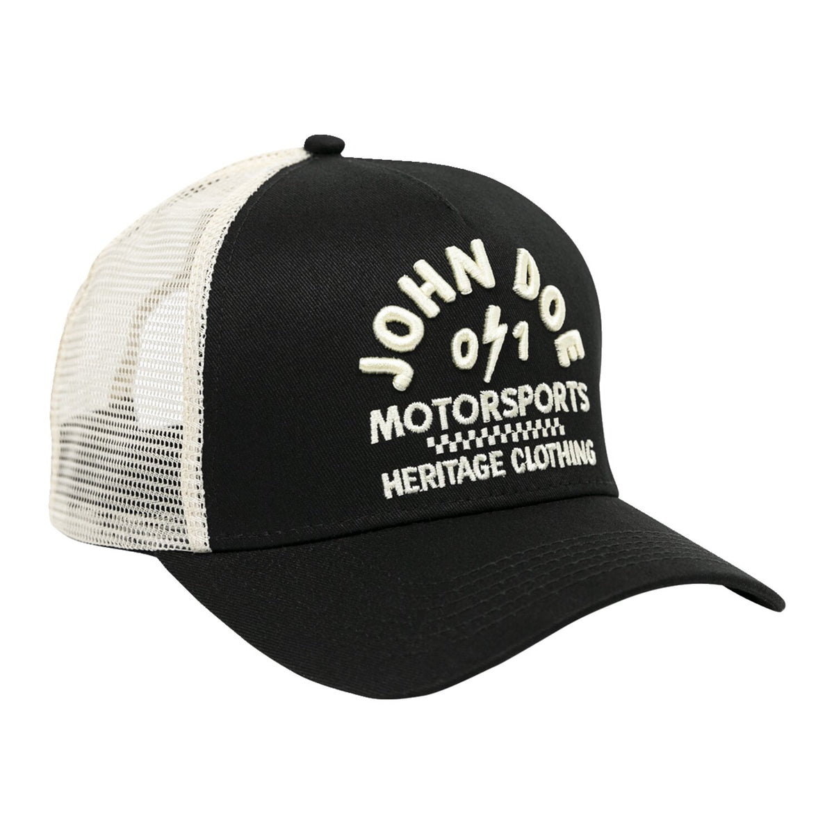 John Doe Black /White cap