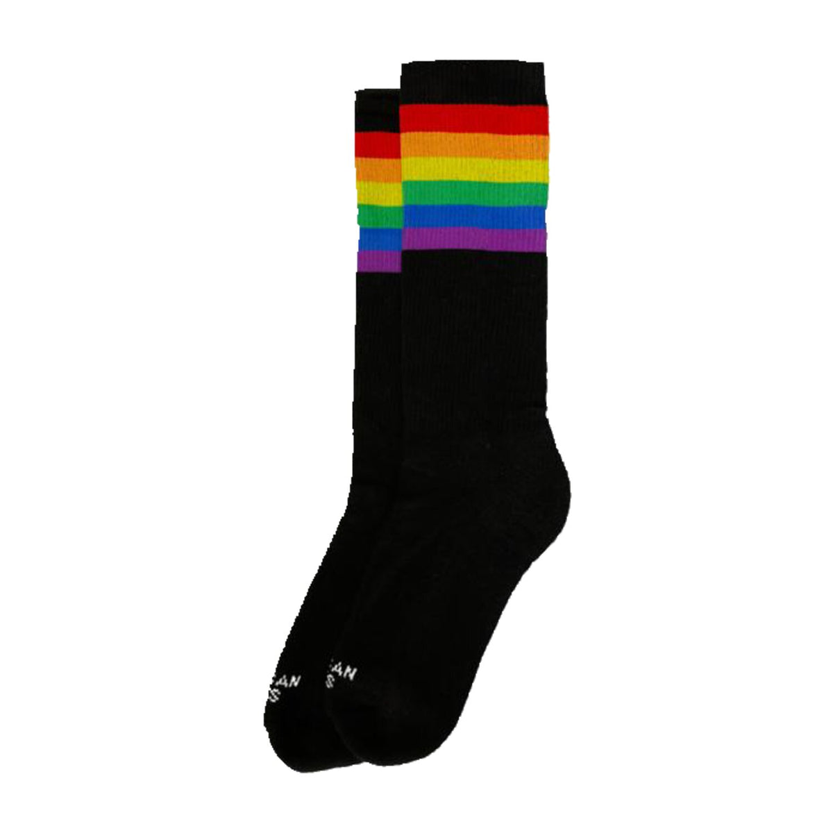 American Socks Rainbow Pride Mid High classic socks black