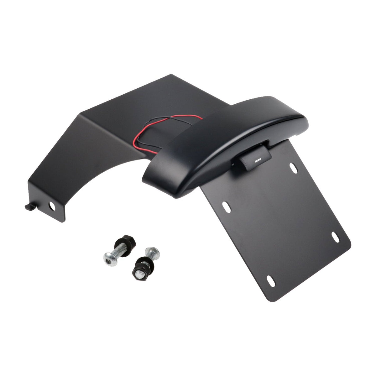 Cult-Werk, center license plate bracket. Black