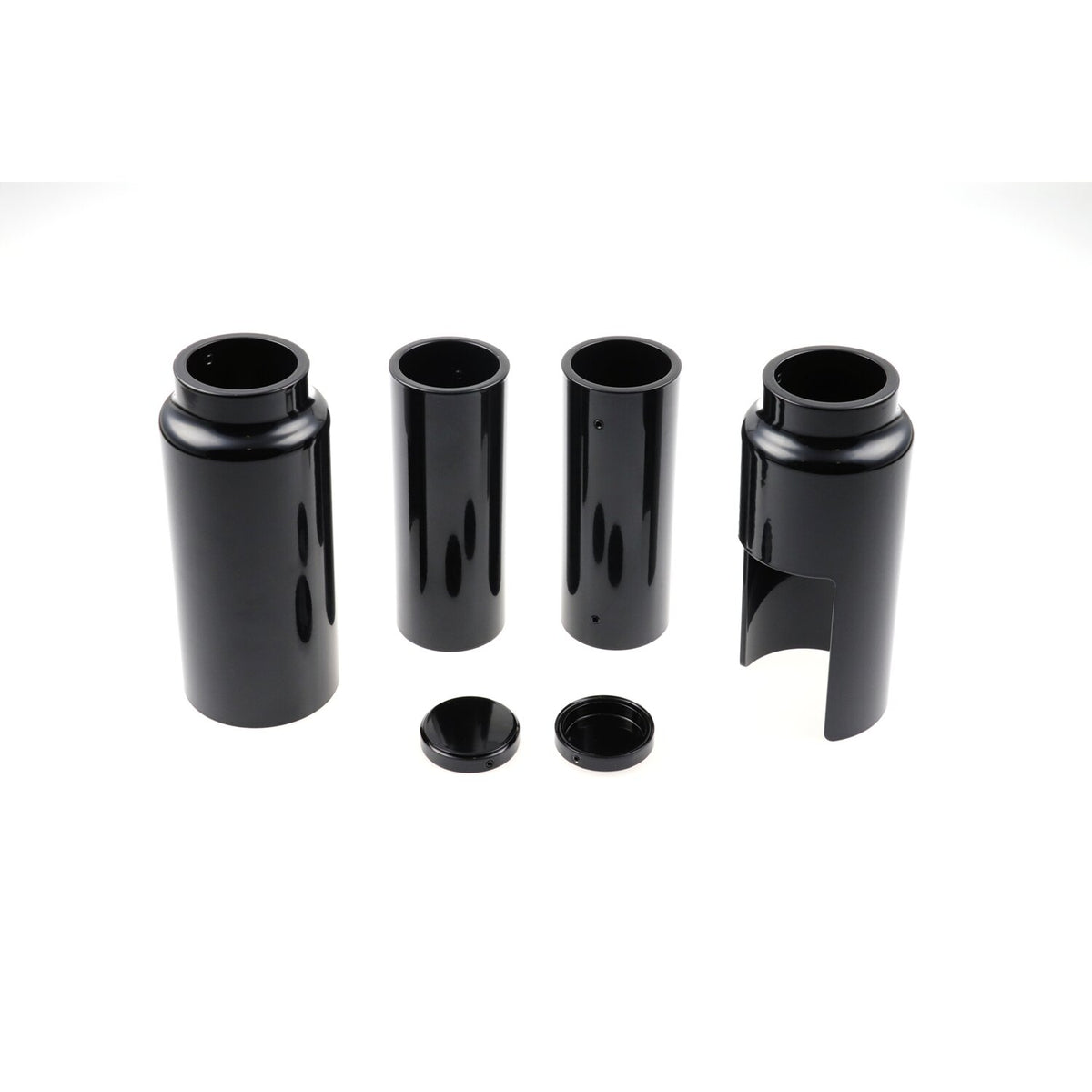 Cult-Werk, 6-piece fork tube cover kit. Gloss black
