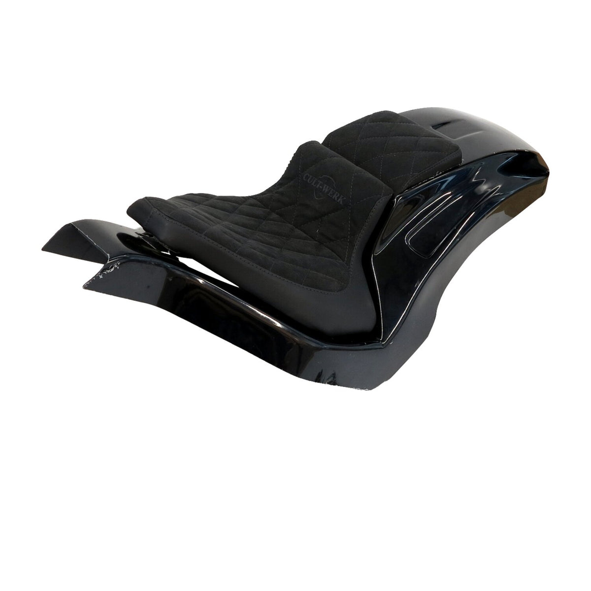 Cult-Werk, Softail wide fender kit 'Racing'. 2-up seat