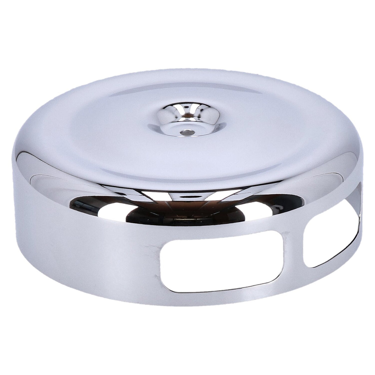 Mikuni, HSR42 air cleaner cover (with cut-out). Chrome