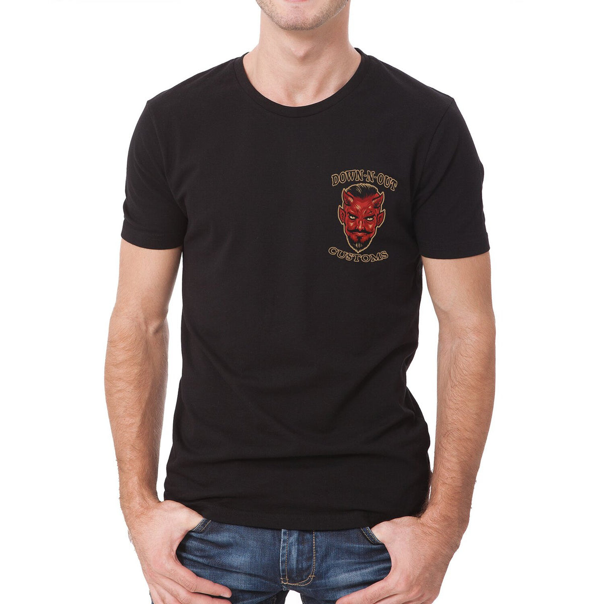 Down-N-Out Respect Is Earned T-shirt black
