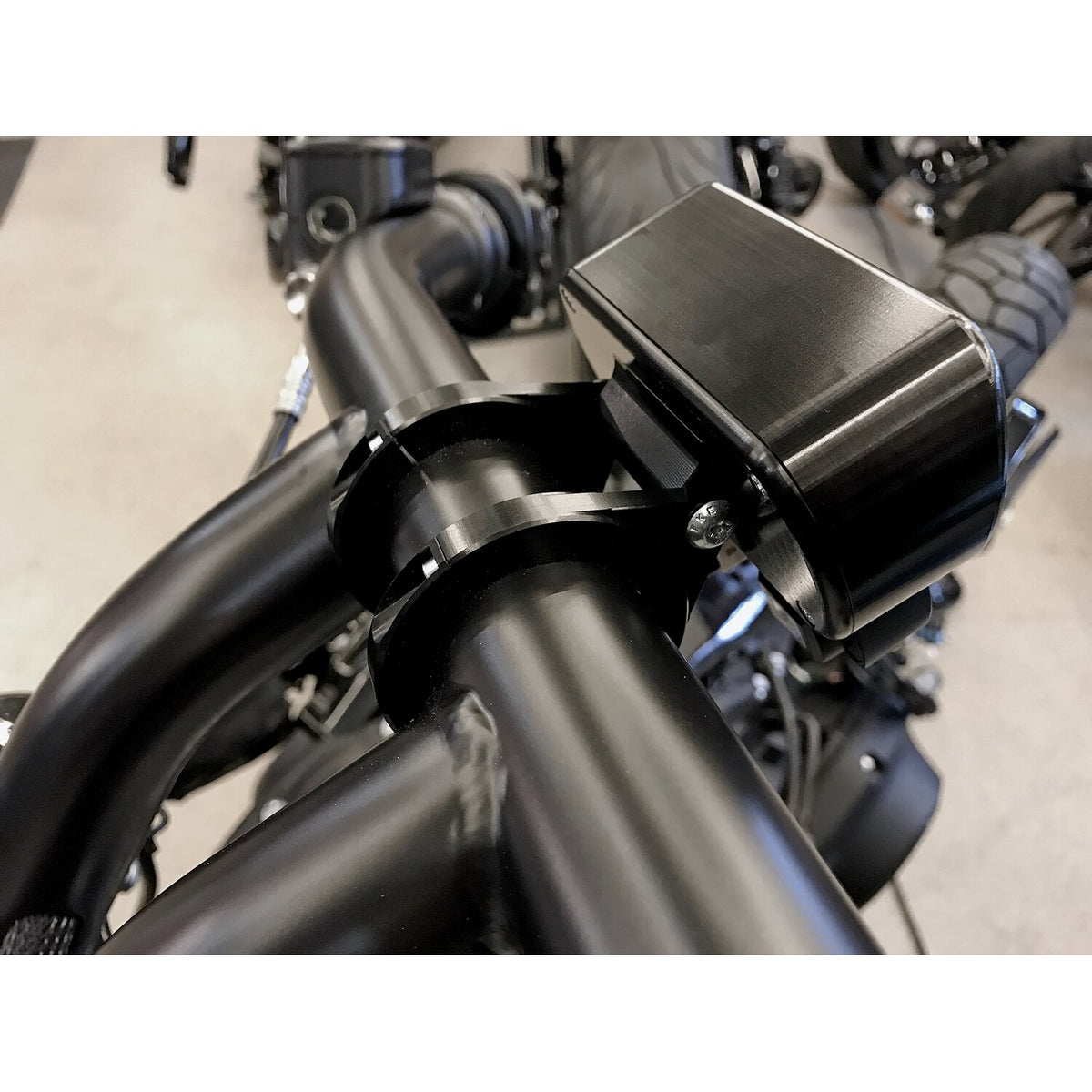 Killer Custom, speedometer relocation housing. Black