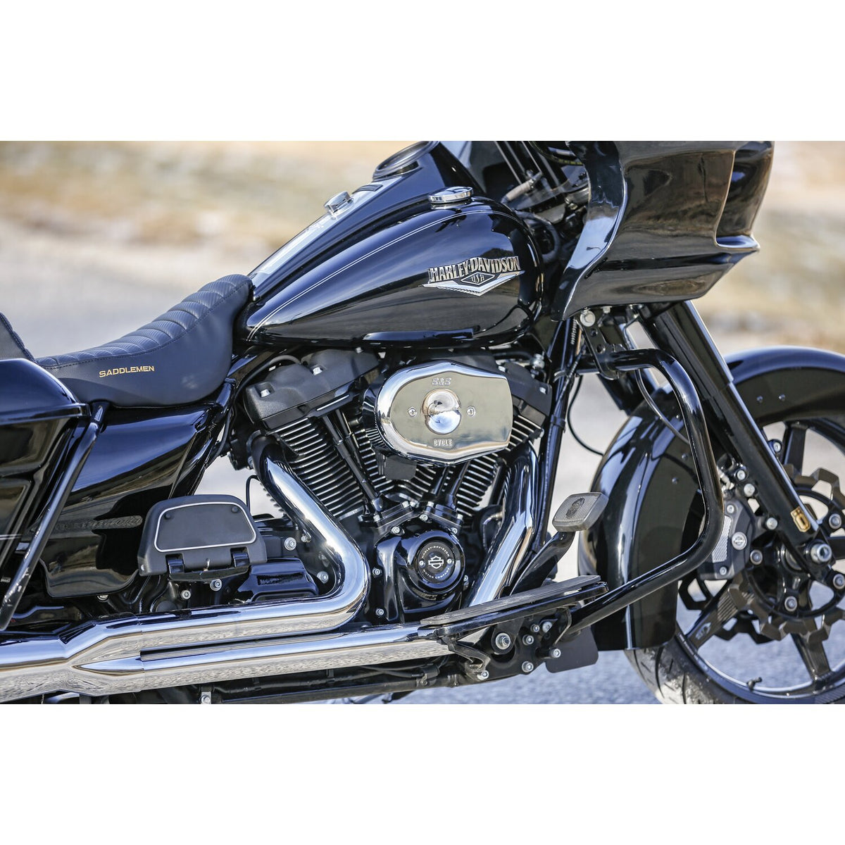 S&S, Stealth Tribute air cleaner kit. Chrome