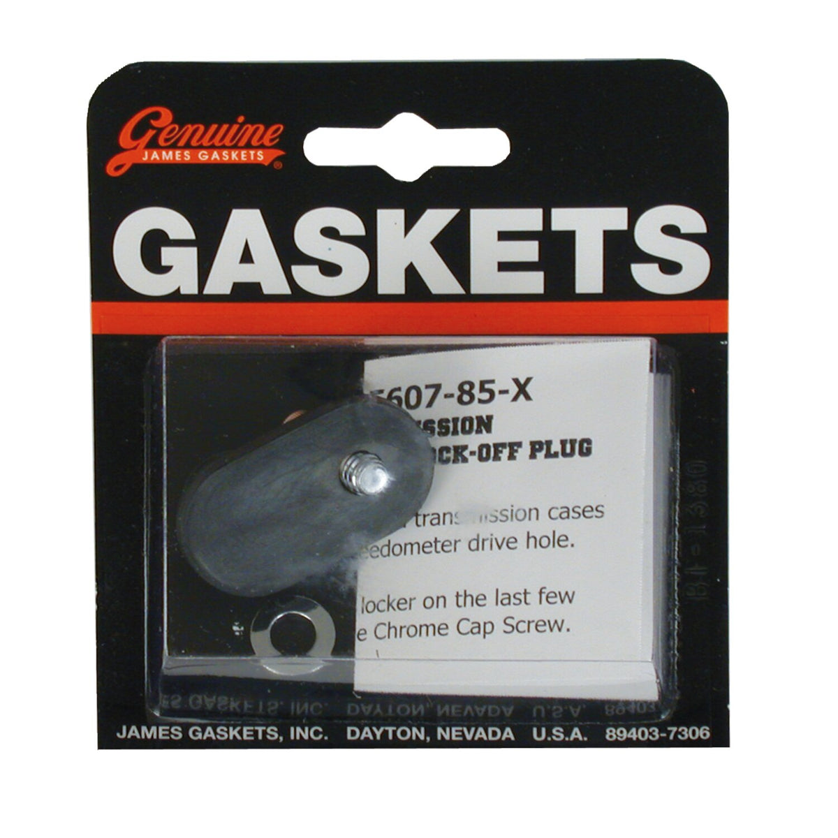 James, speedo drive block-off plug & bolt kit