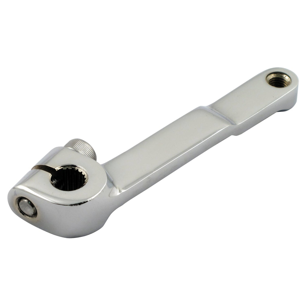 Shifter arm, on transmission. Chrome