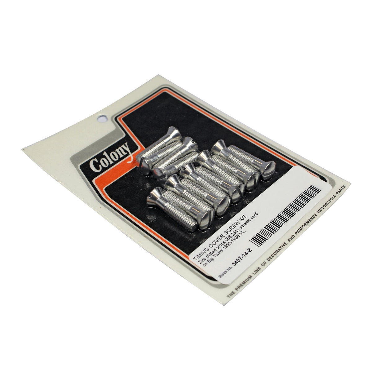 Colony, timing cover screw kit