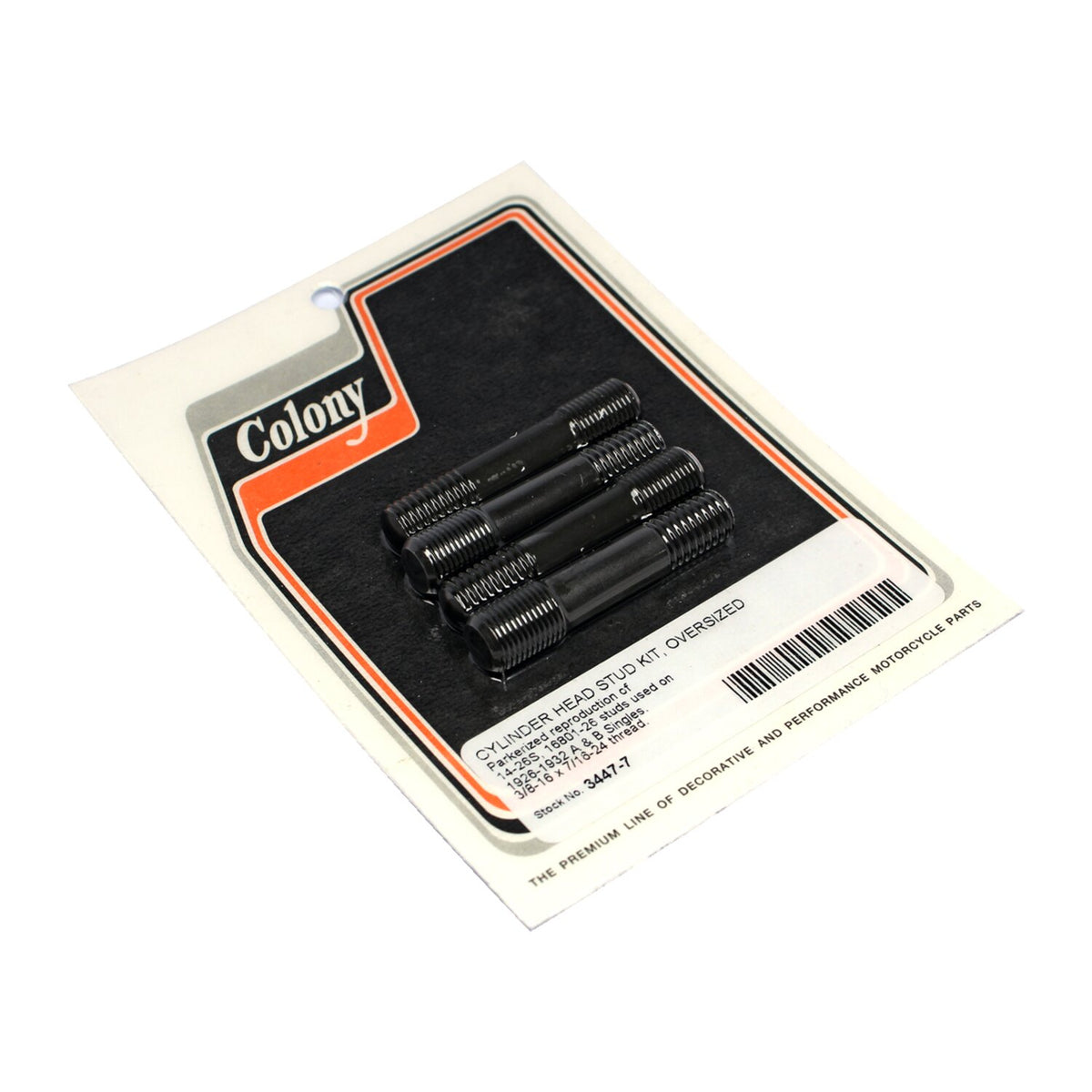 Colony, cylinder head stud kit. Oversized