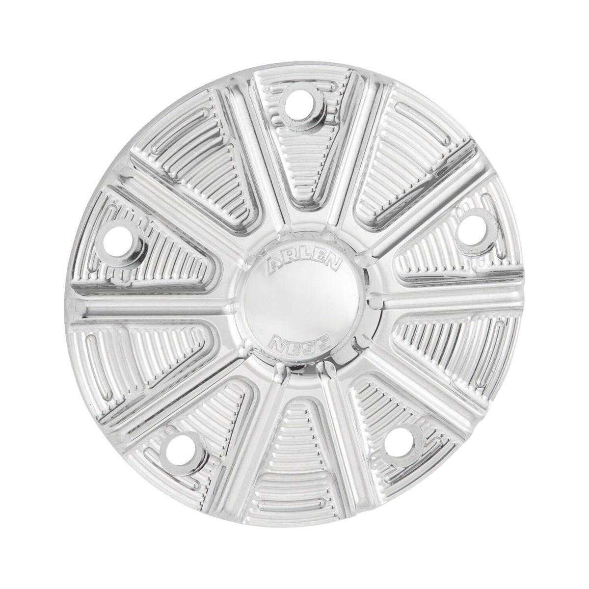 Arlen Ness, 10-gauge point cover. Chrome