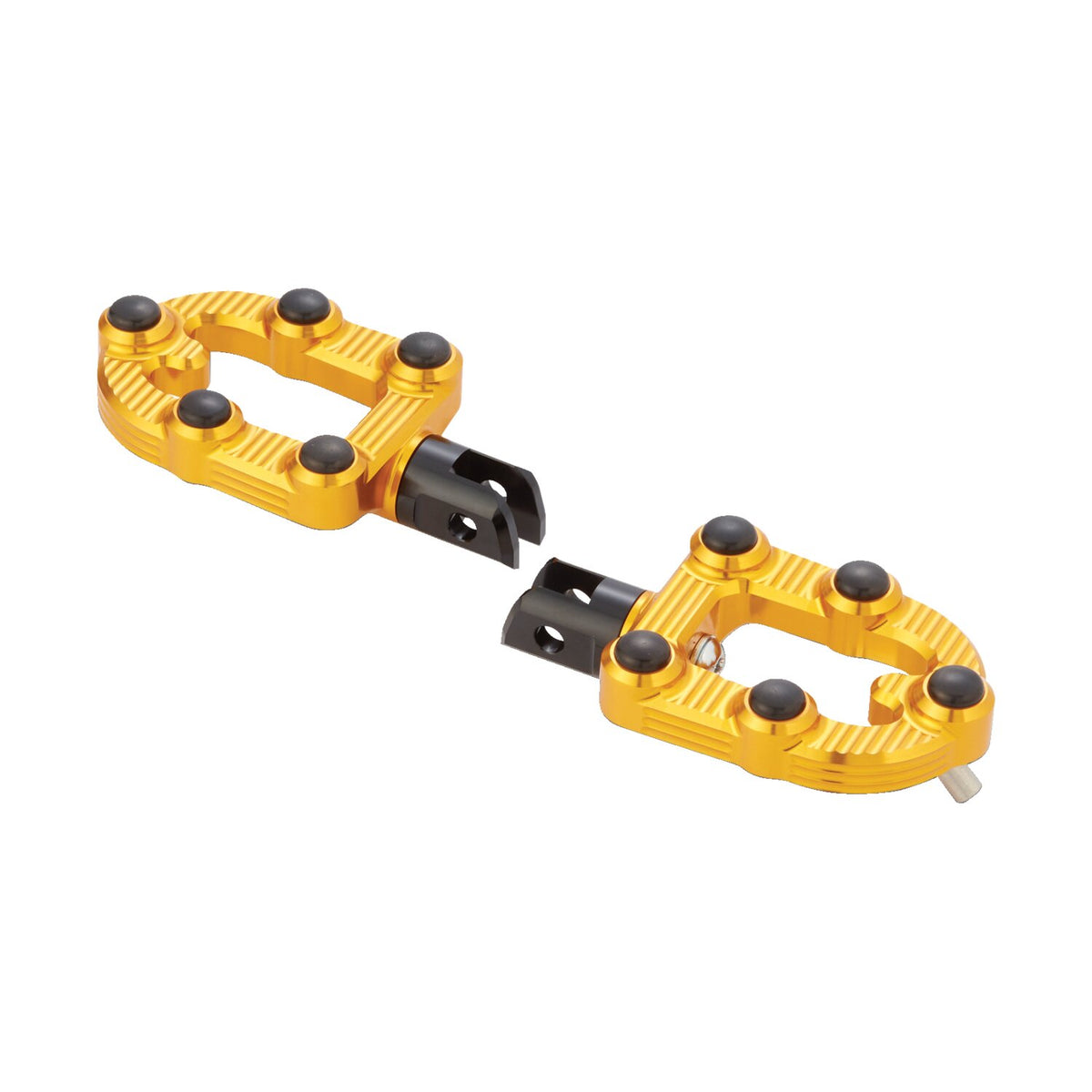 Arlen Ness, MX foot pegs. Gold
