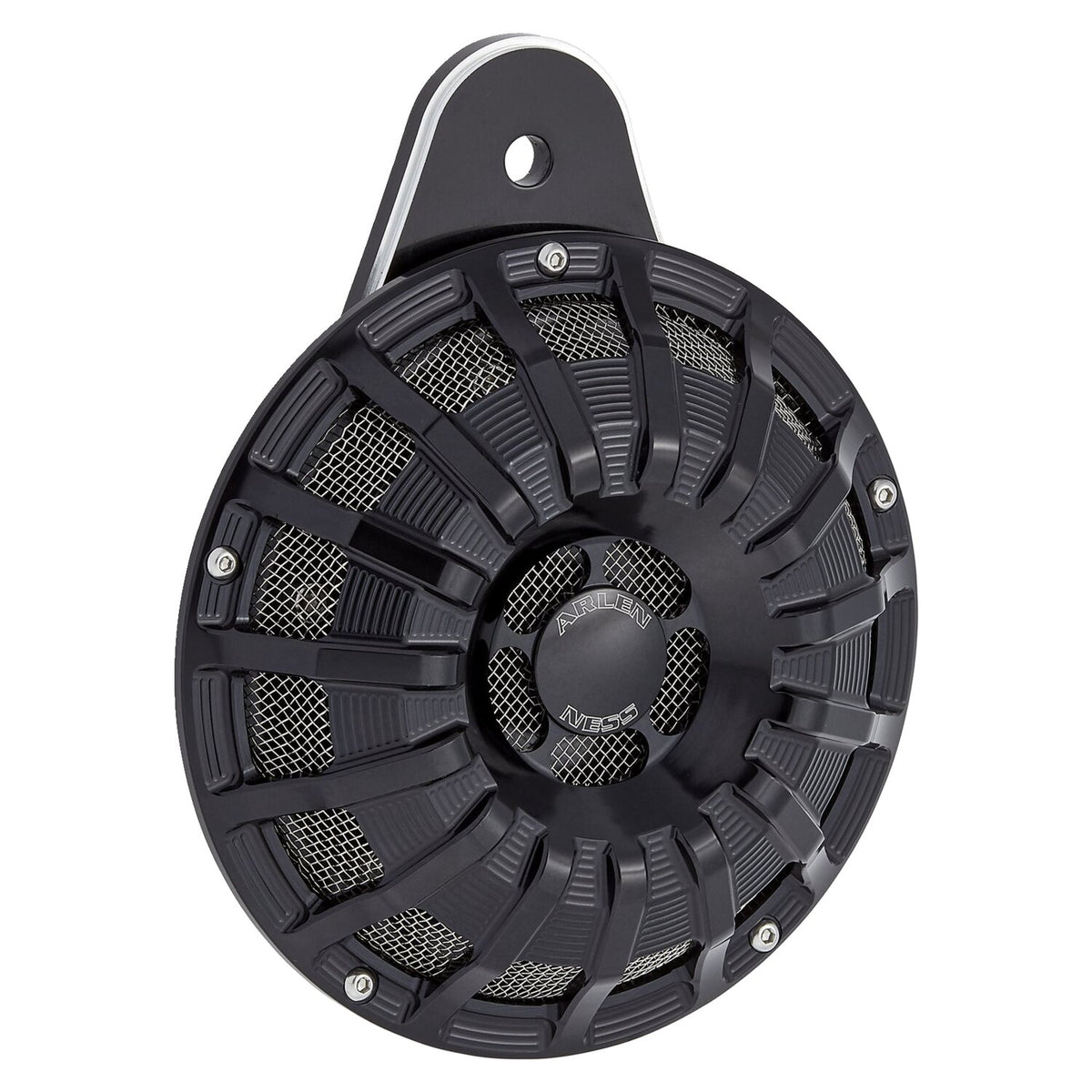 Arlen Ness, 15-spoke horn cover. All Black