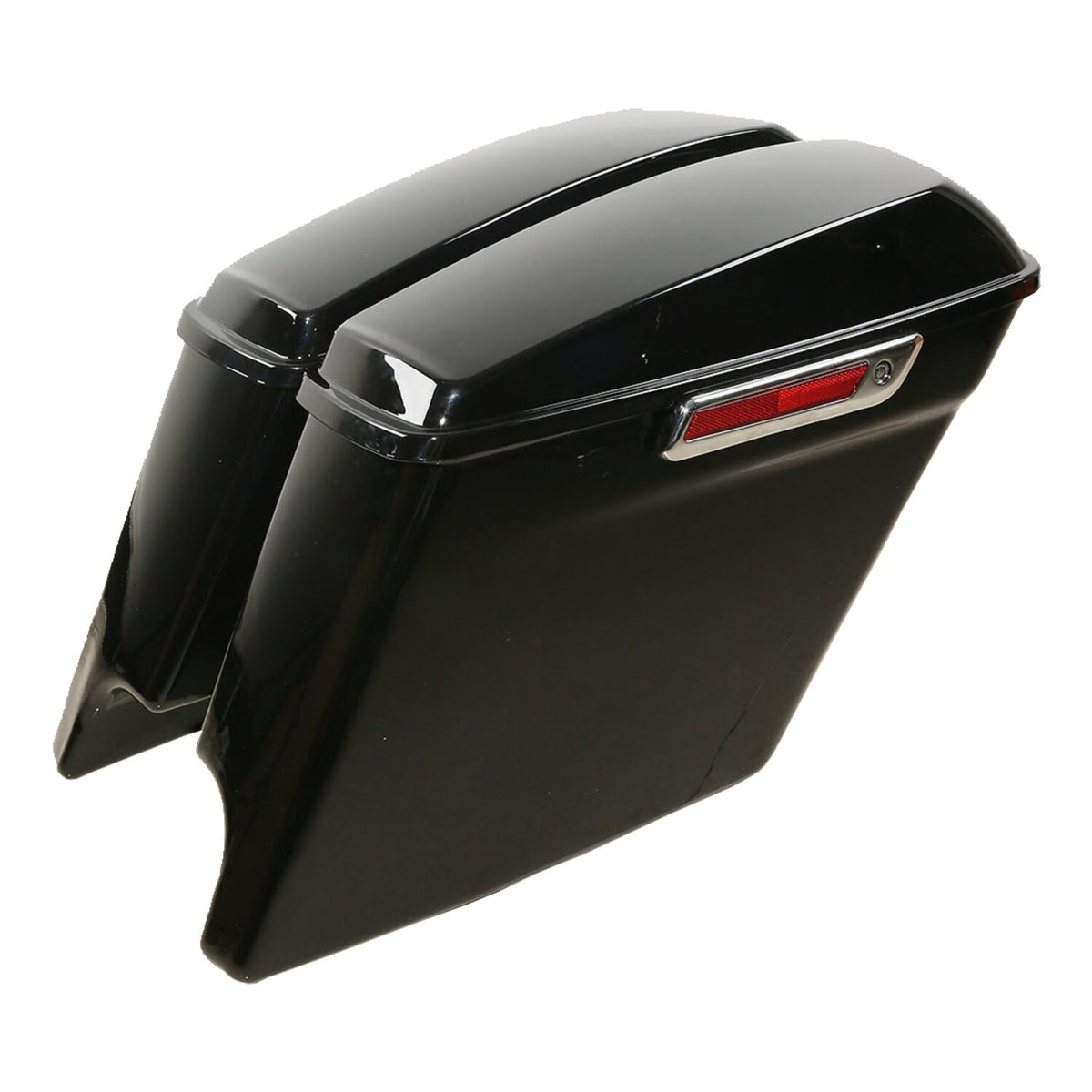 5" down extended saddlebag set. Black