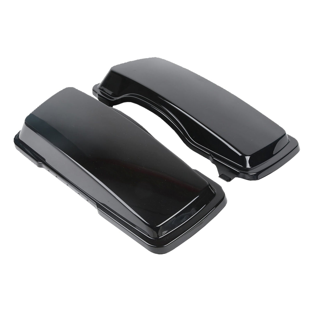 Saddlebag lid set. Black