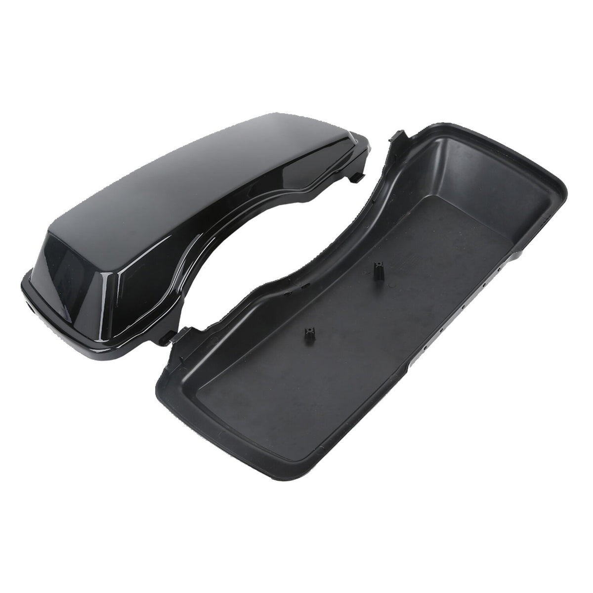 Saddlebag lid set. Black