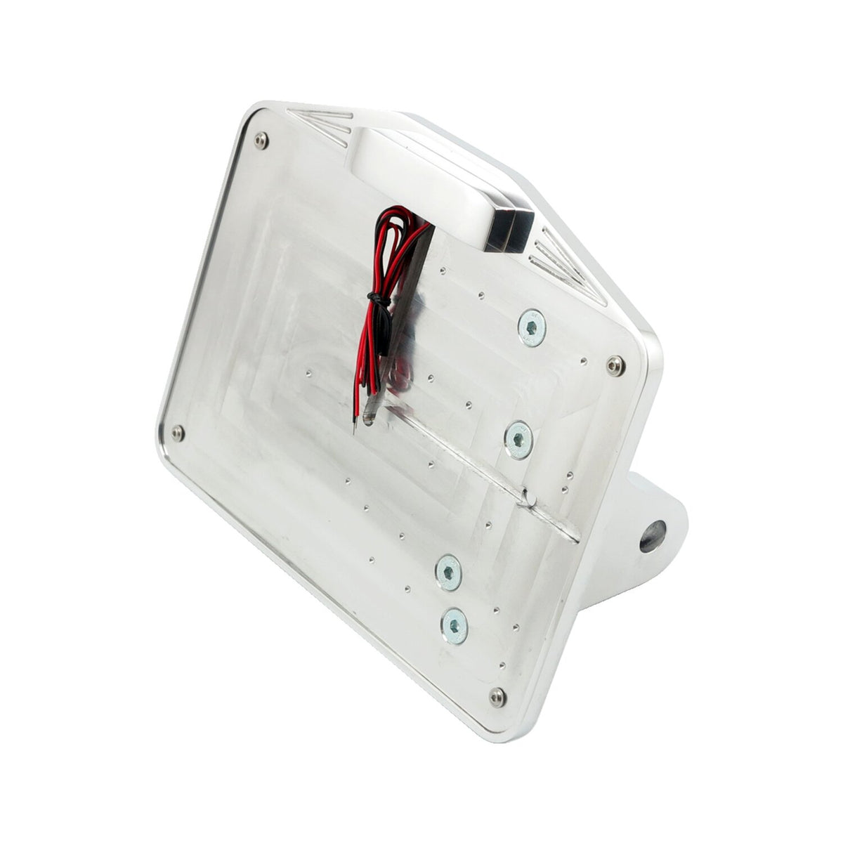 CPV, Dyna shock mount license plate bracket kit EU. Polished