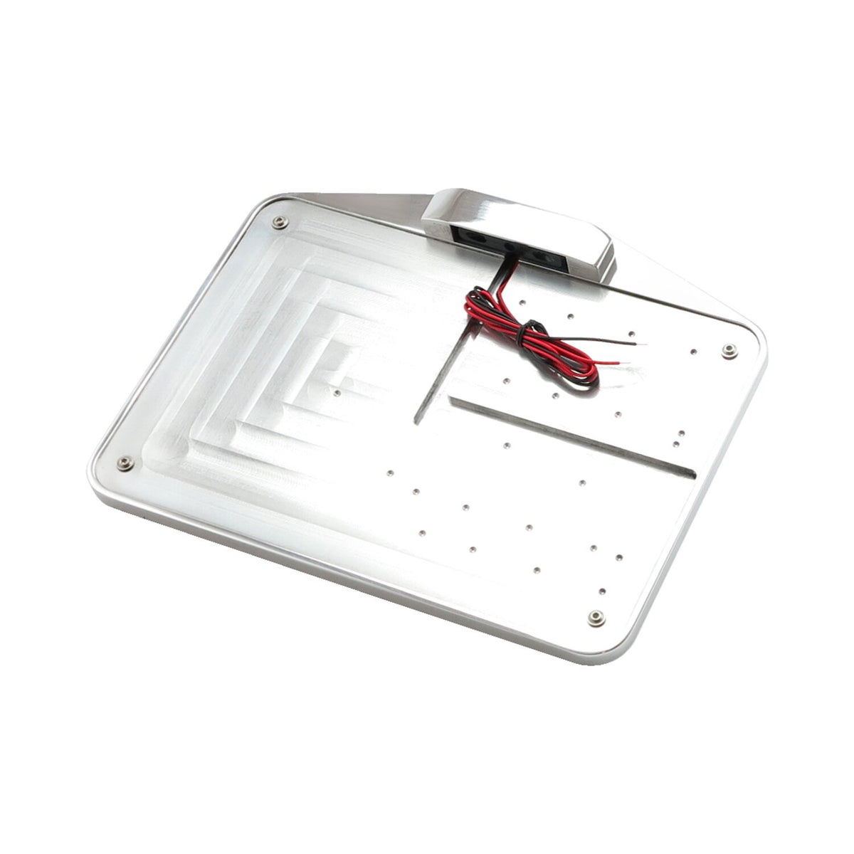 CPV, license plate holder only w/LED PlateLight EU. Polished