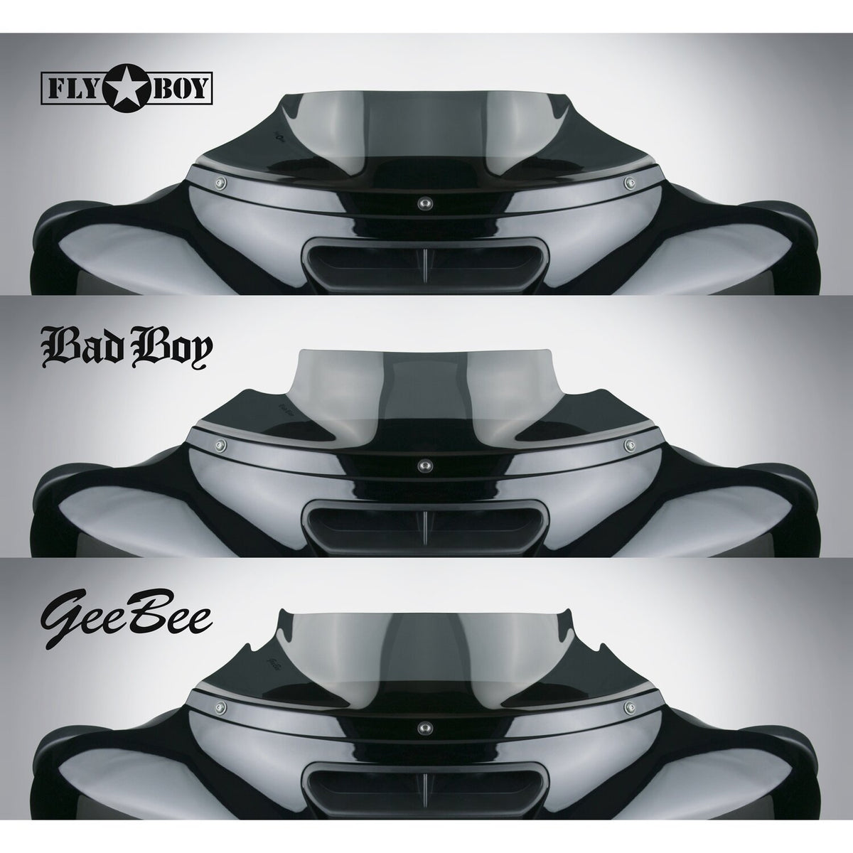 NC, Fly Boy™ 4" windscreen. Dark tint