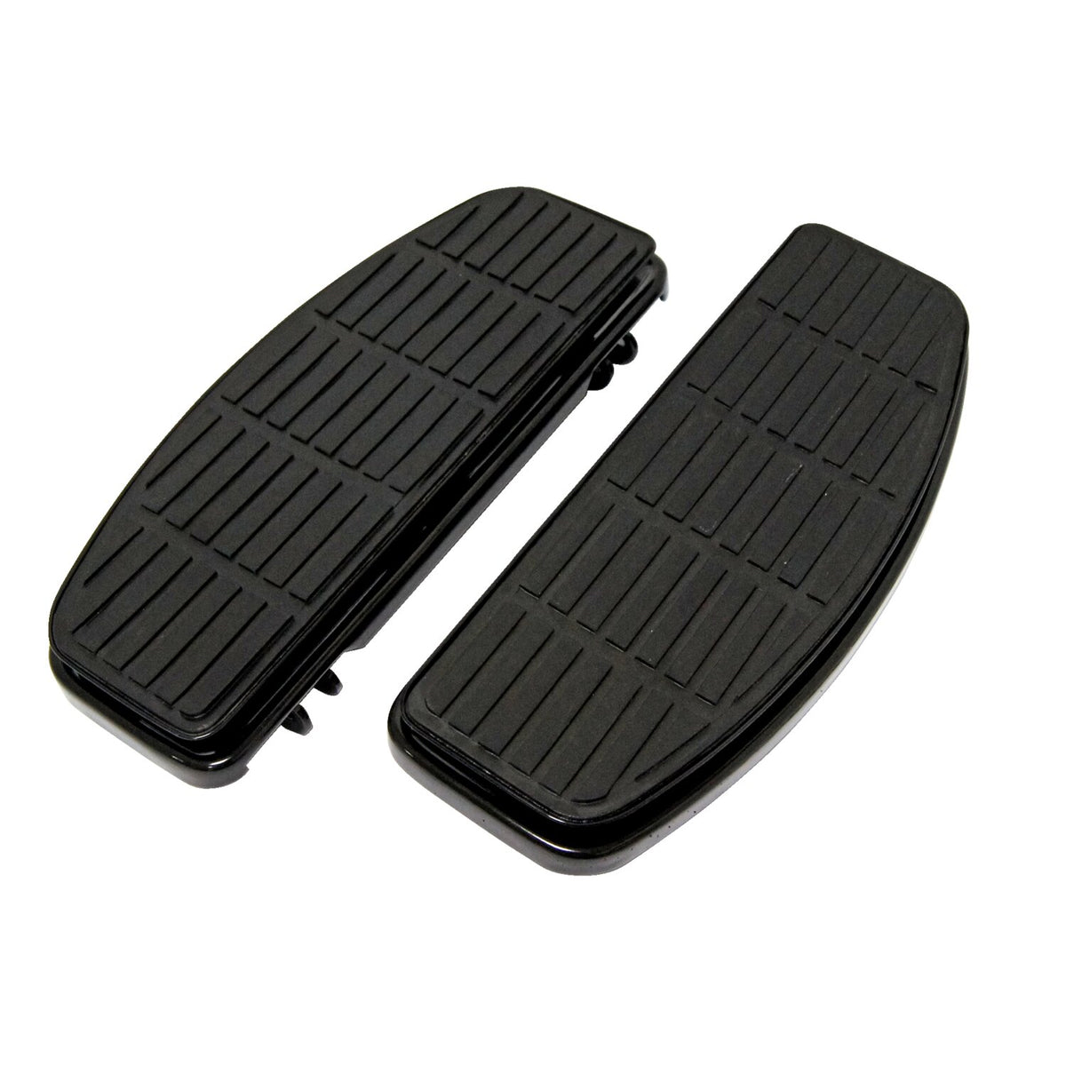 Traditional shaped floorboards. Black