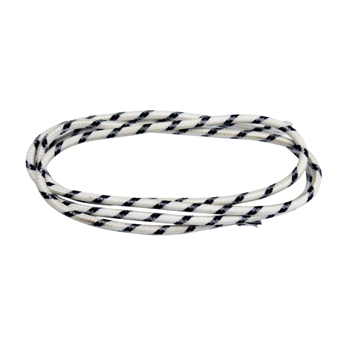 Classic cloth covered wiring, 25ft. roll. White/black