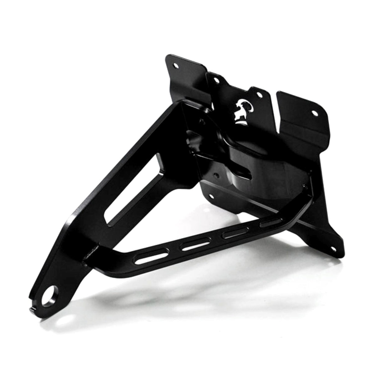 Zieger, side mount license plate bracket kit. Black