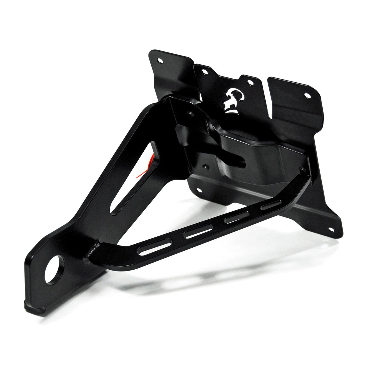 Zieger, side mount license plate bracket kit. Black