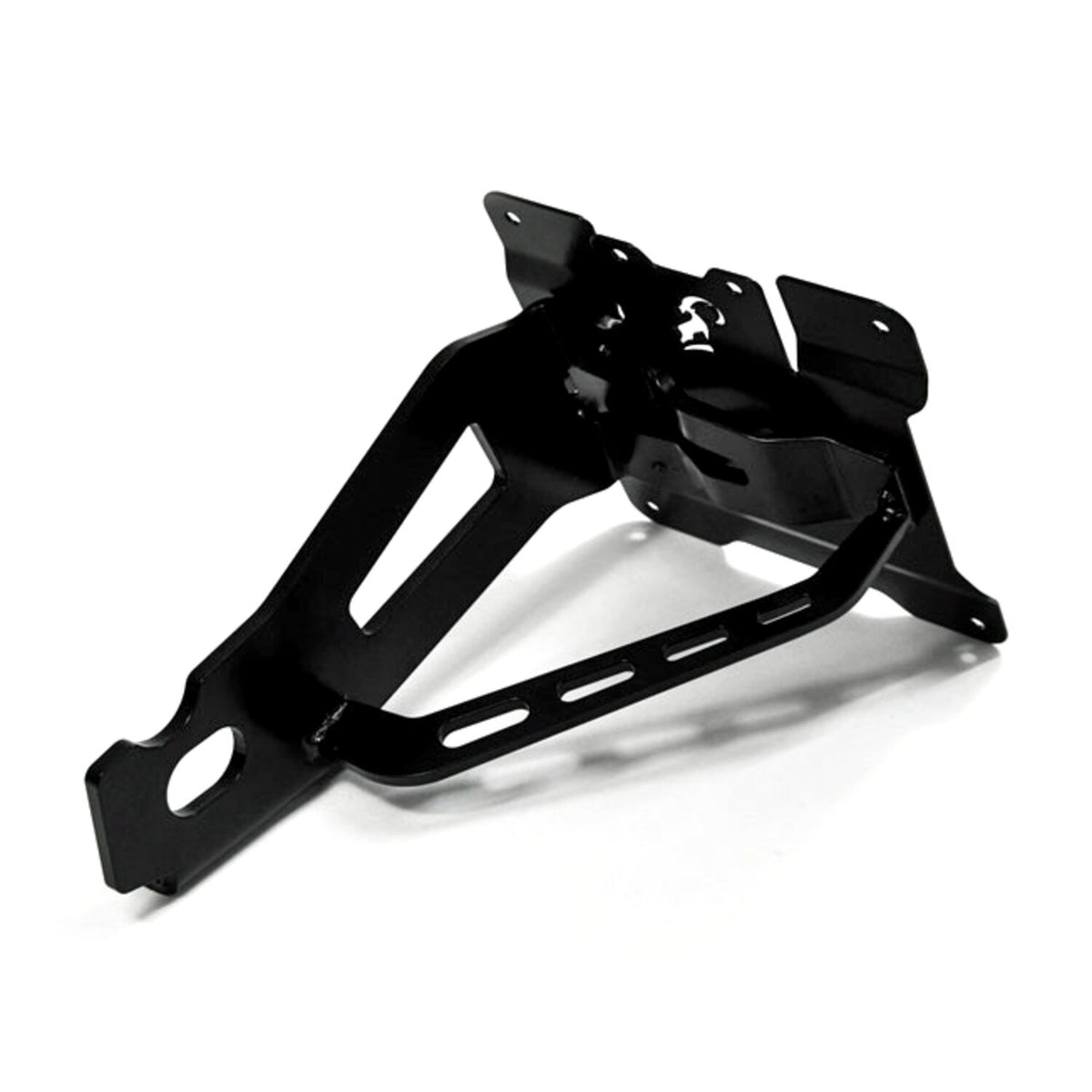 Zieger, side mount license plate bracket kit. Black
