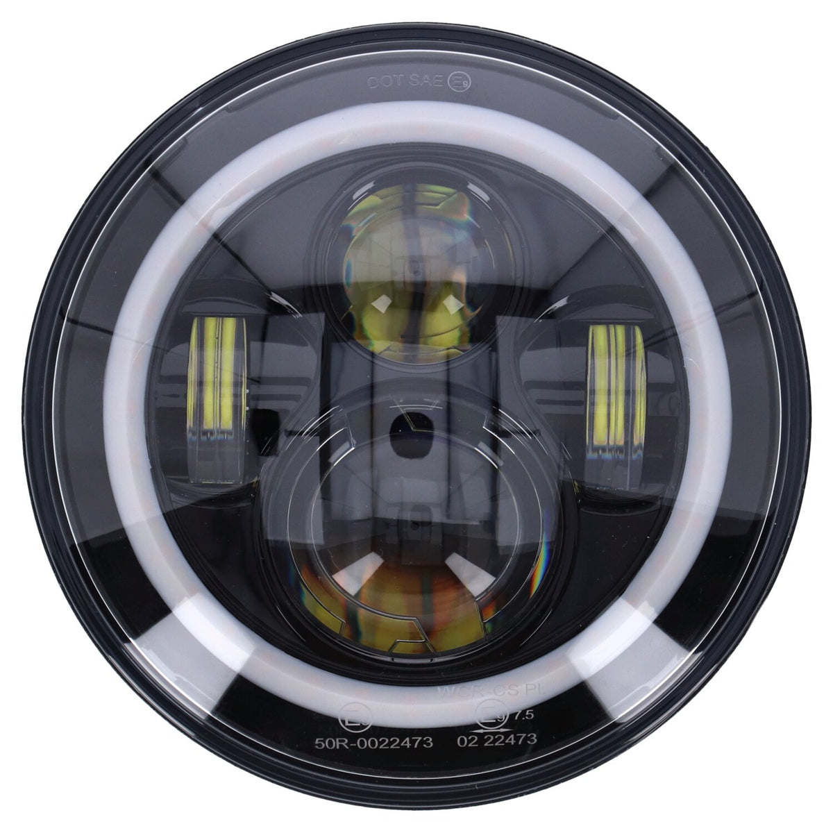 Bright, 7" LED headlamp. Black