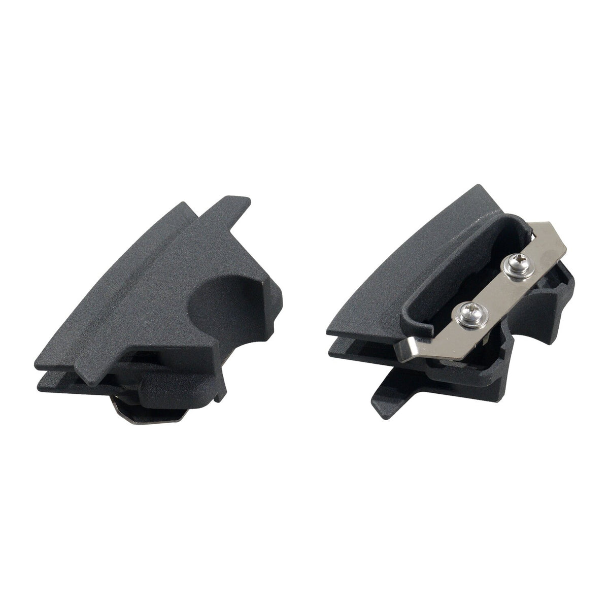 Head bolt bridge cover set. Finned, black