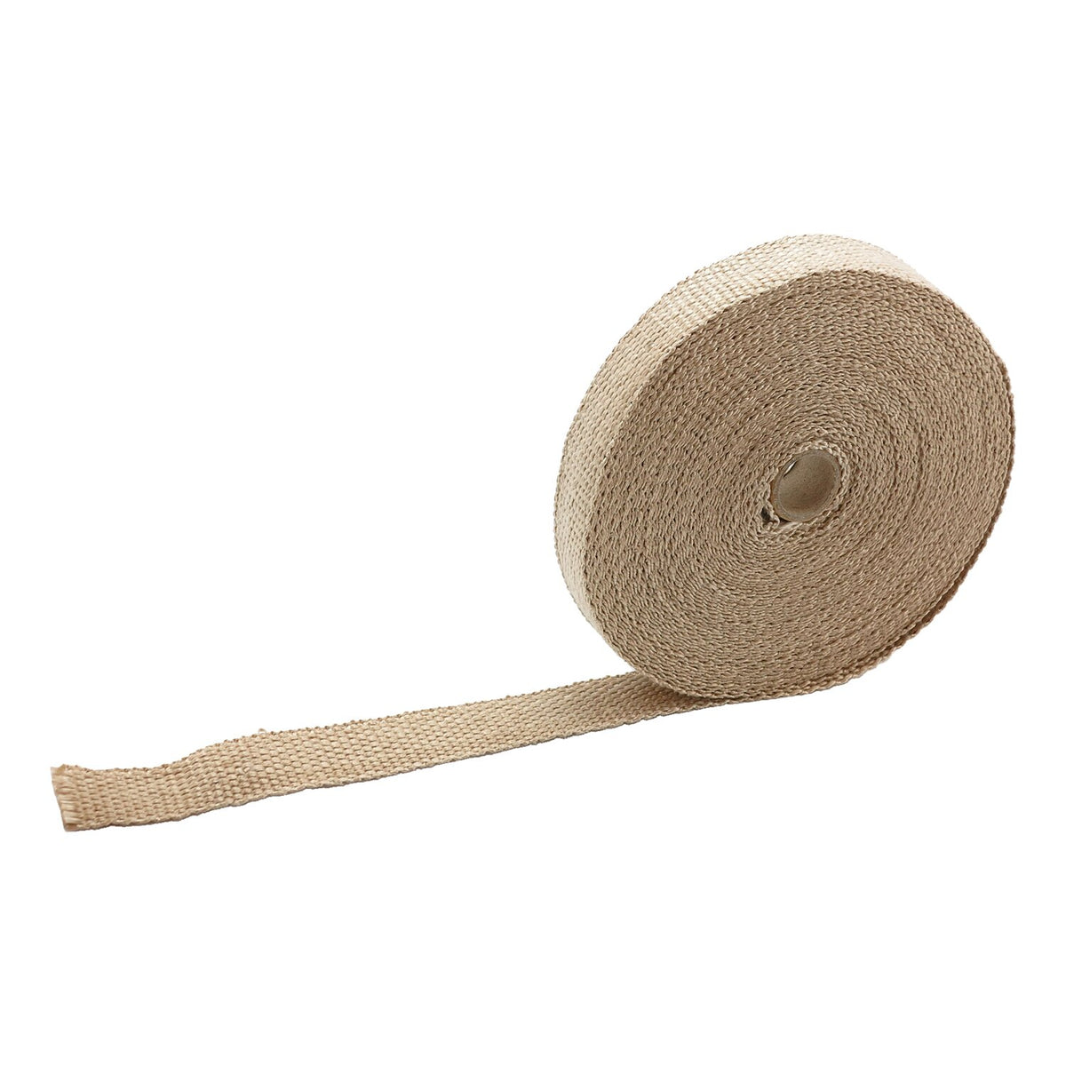Exhaust insulating wrap. 1" wide light brown