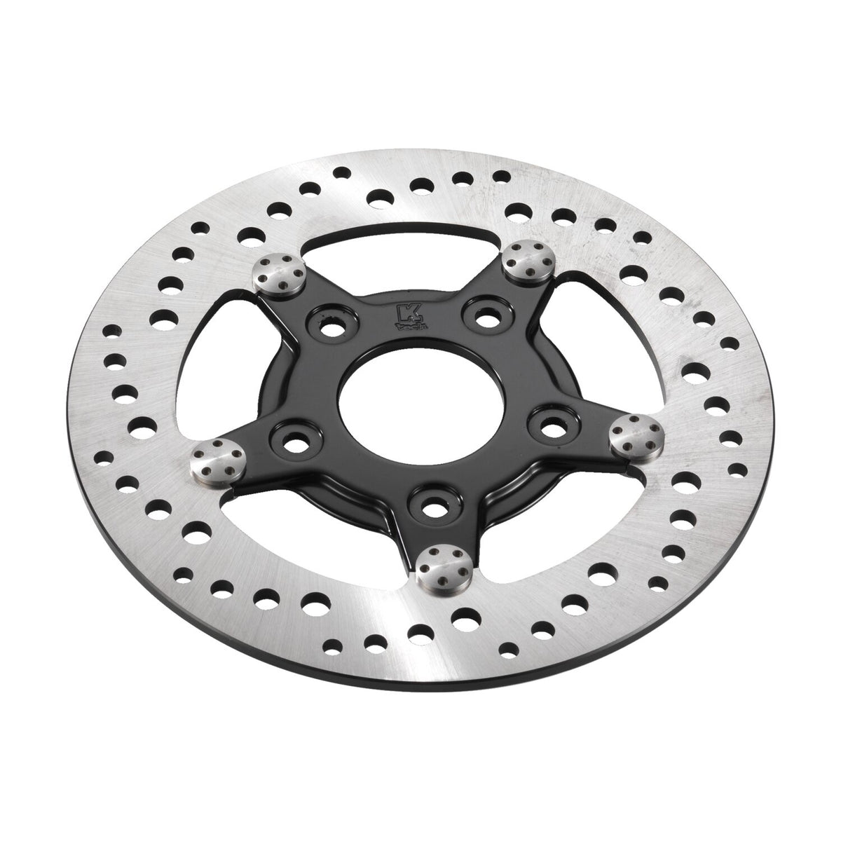 K-Tech front left brake rotor 8.5" stainless, black center