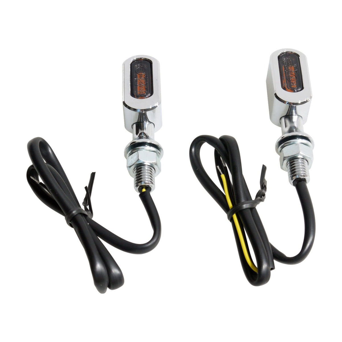 Fastline, LED turn signal set. Chrome, smoke lens