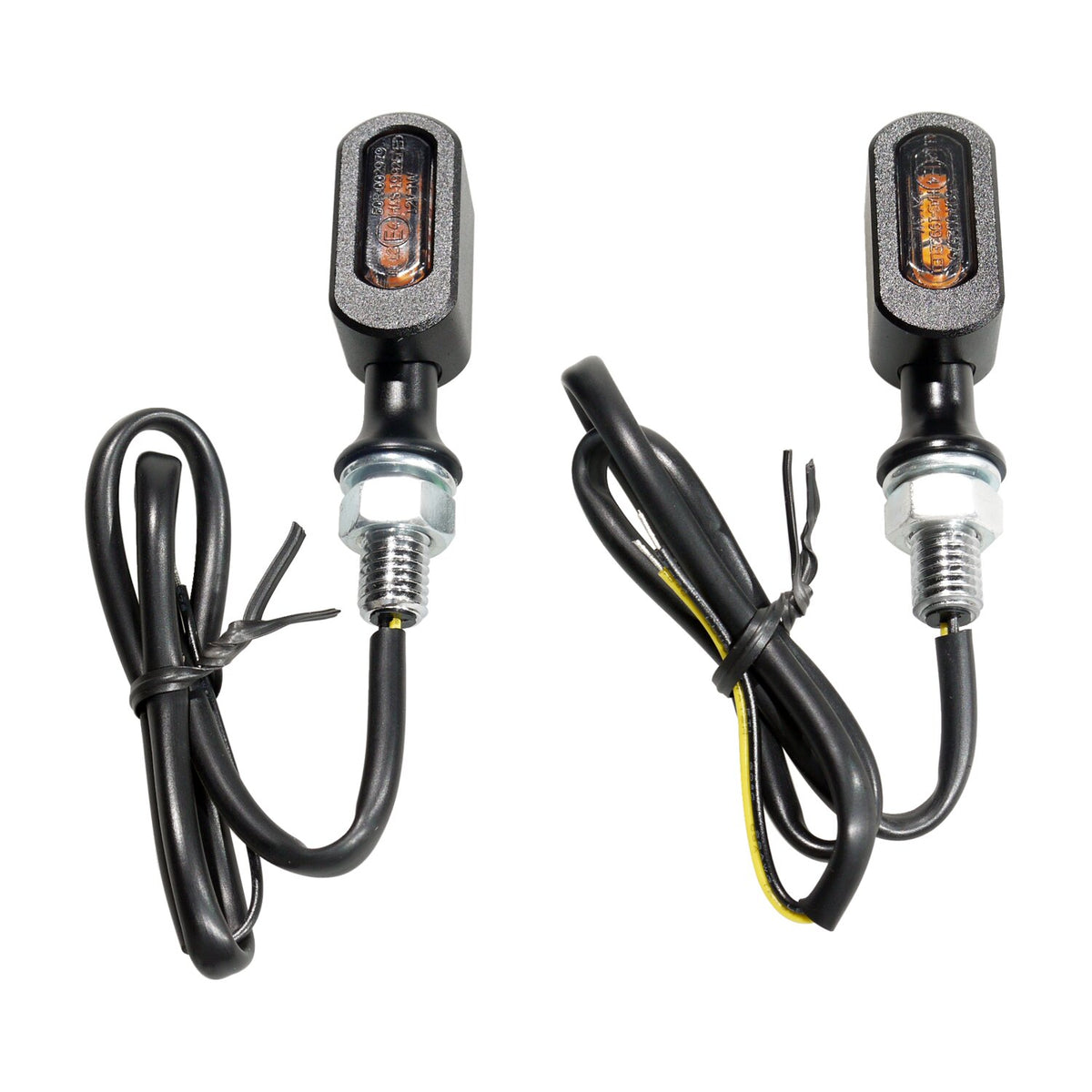 Fastline, LED turn signal set. Black, smoke lens