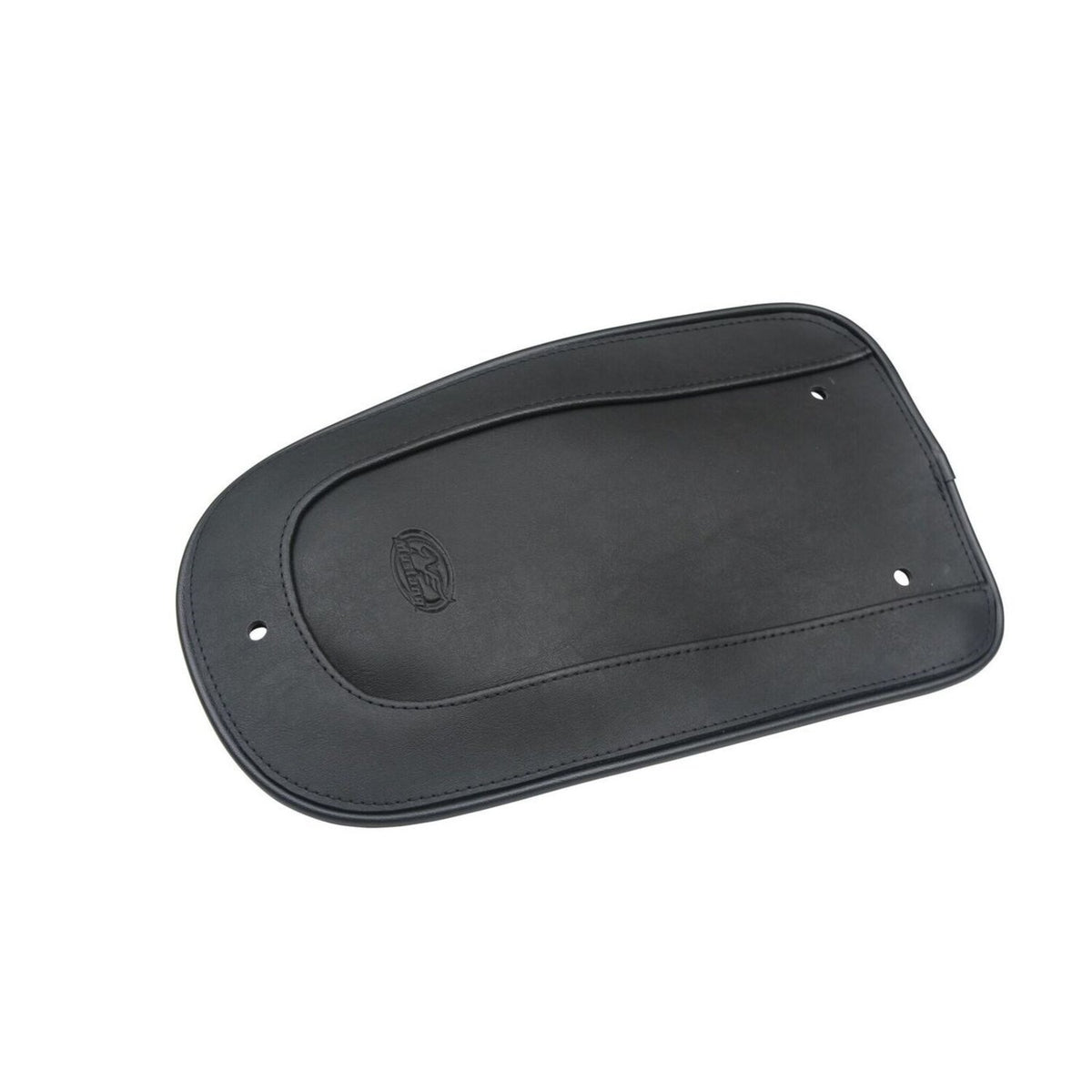 Mustang, rear fender bib. Plain with braided edges
