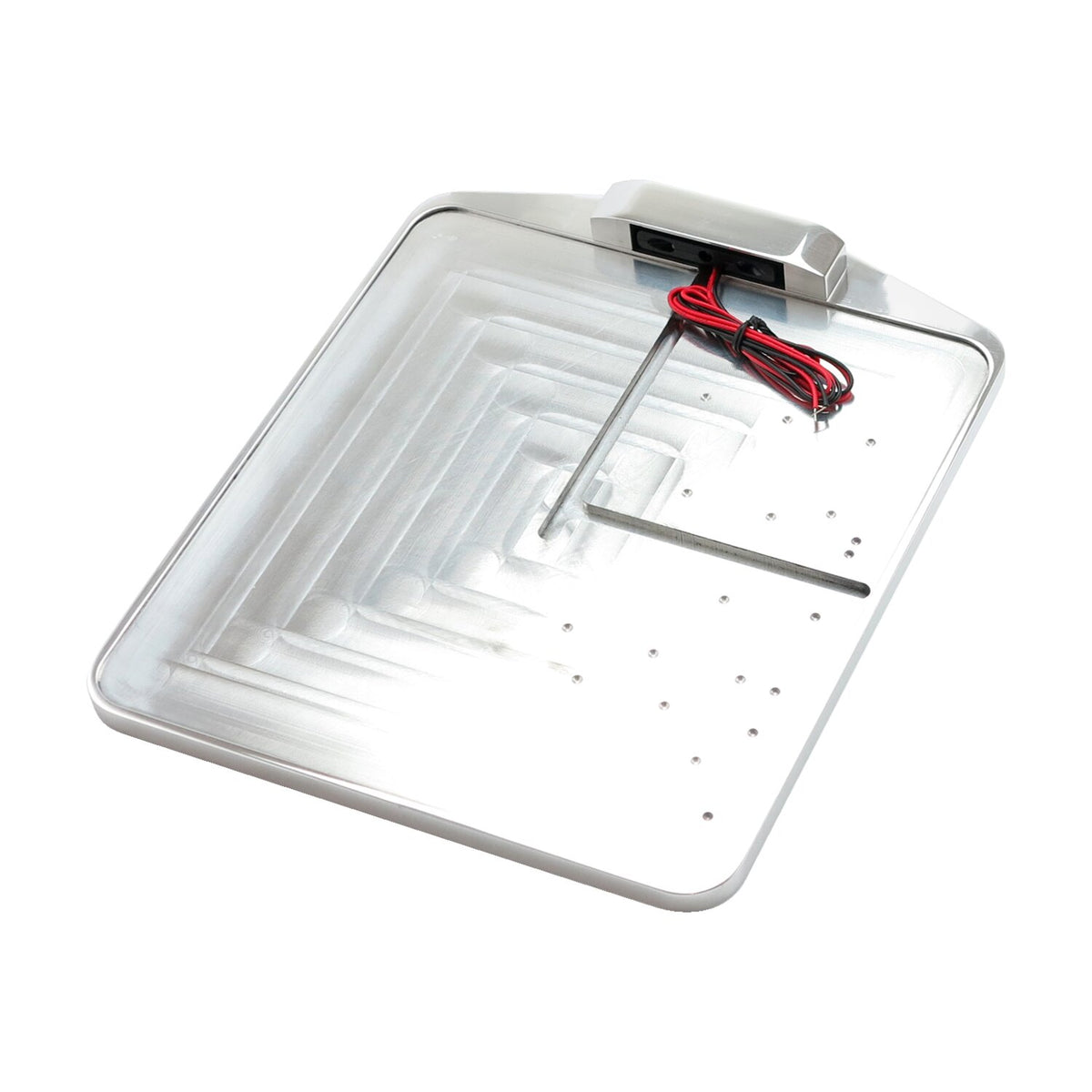 CPV, license plate holder only w/LED PlateLight DE. Polished