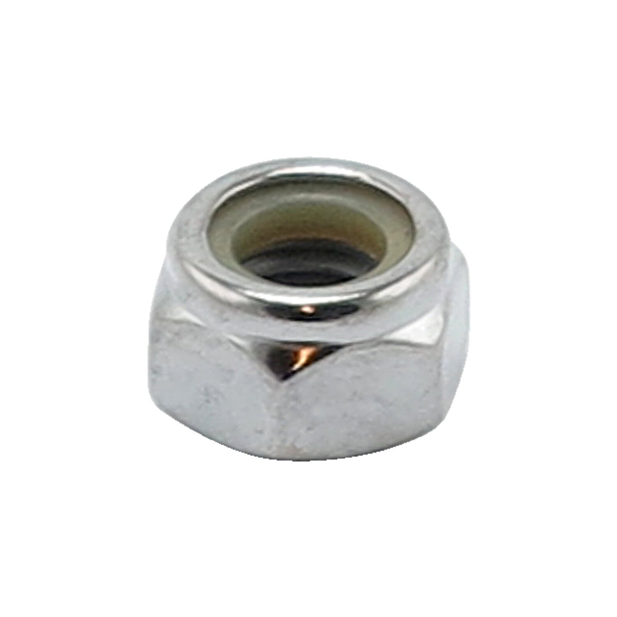 Colony M6 x 1.00 Nylon insert lock nuts. Chrome