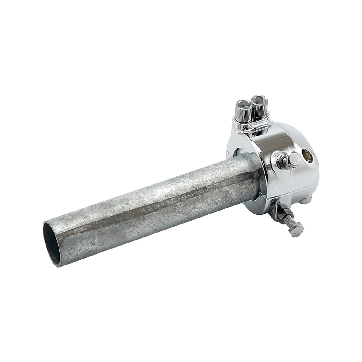 Universal metal throttle grip 7/8"/22mm handlebars, chrome