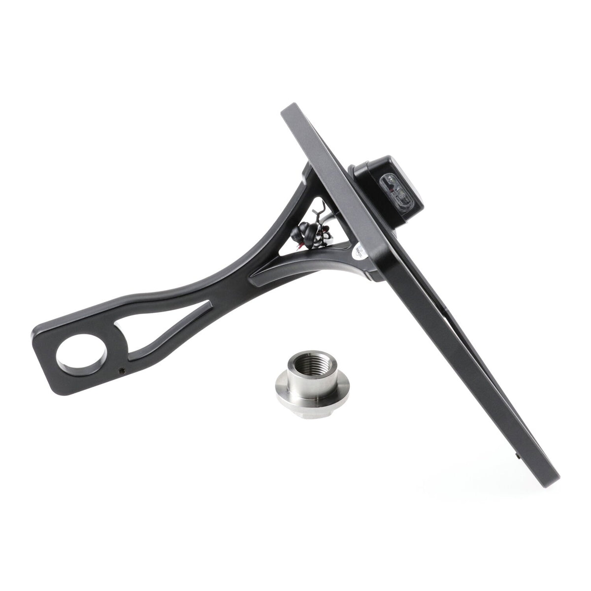 Cult-Werk, side mount license plate bracket, black. Germany