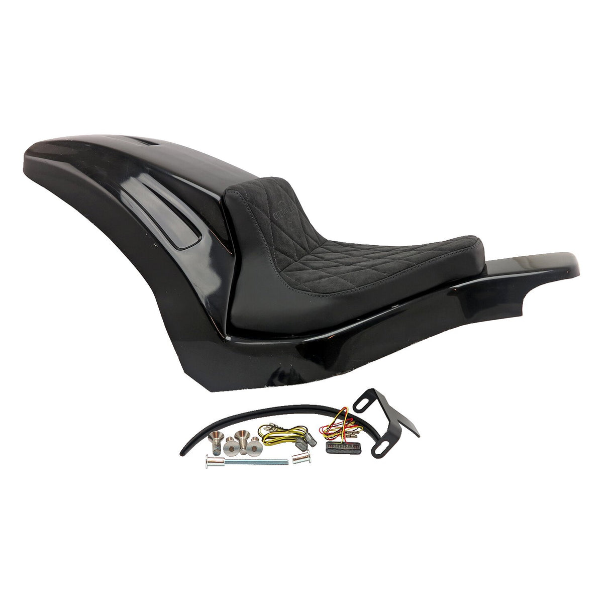 Cult-Werk, Softail wide fender kit 'Racing'. Solo seat