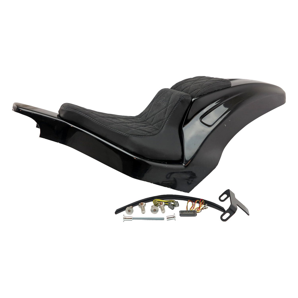Cult-Werk, Softail wide fender kit 'Racing'. 2-up seat