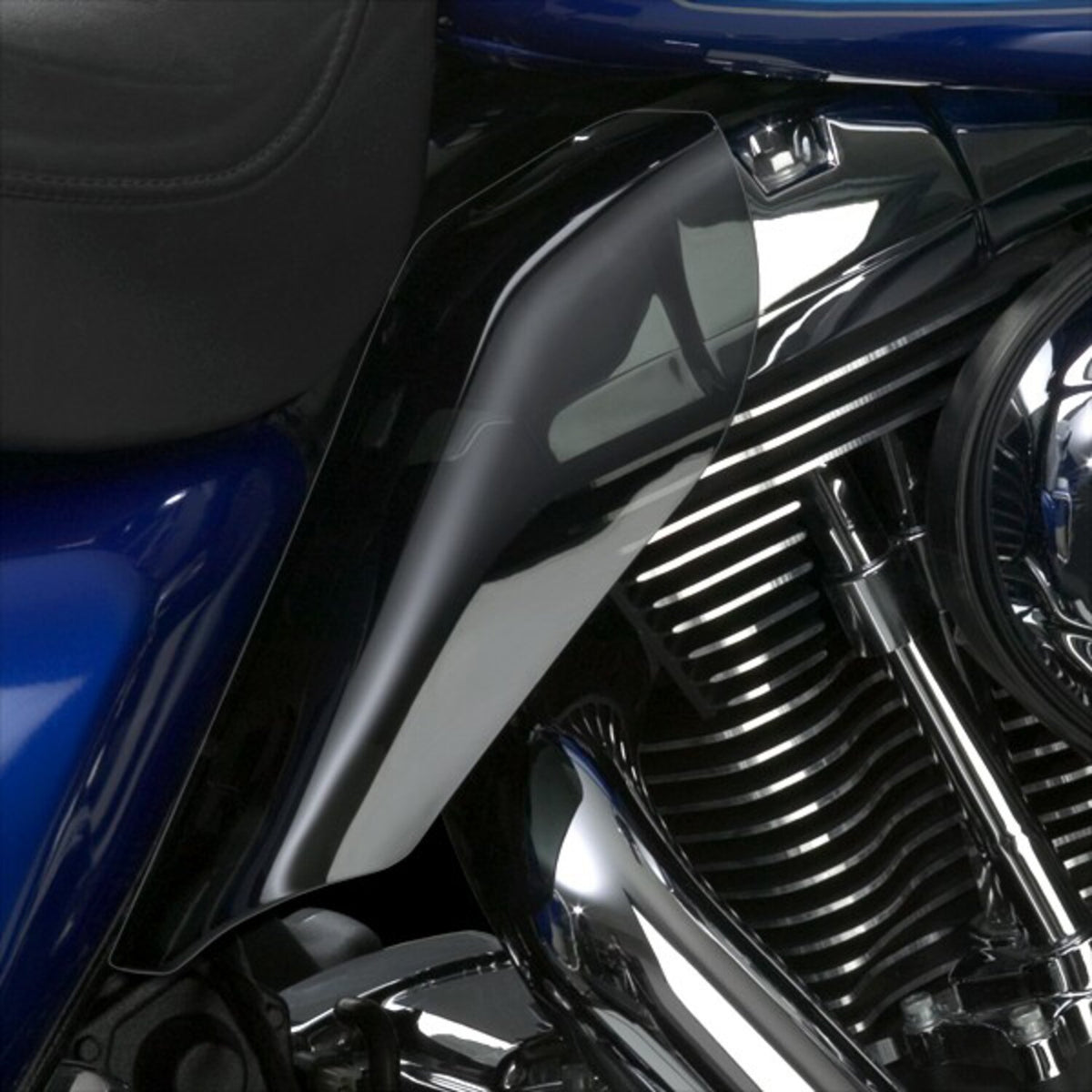 National Cycle, heat deflector set L&R. Dark tinted