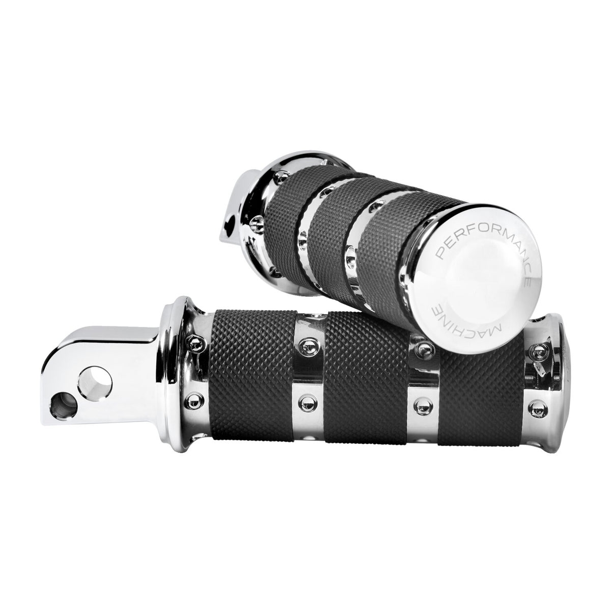 Performance Machine, XLS passenger foot pegs. Chrome