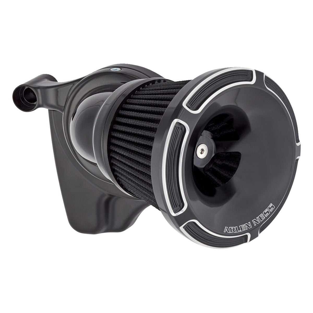 Arlen Ness, Beveled Velocity 65°/90° air cleaner cover. Blk