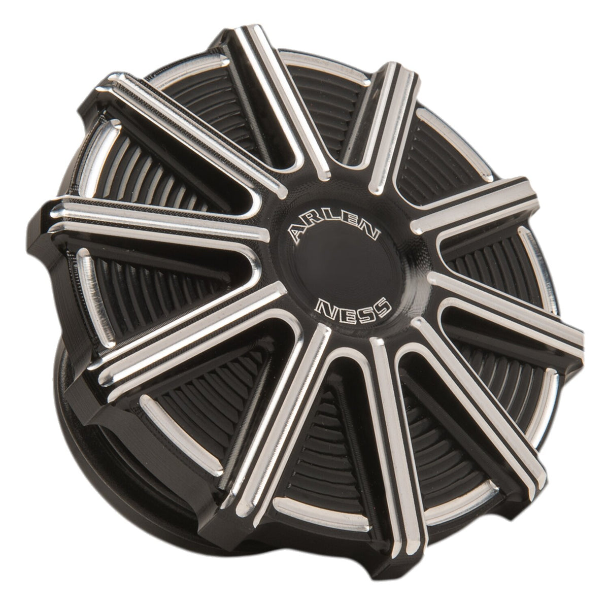 Arlen Ness, gas cap 10-Gauge. CC Black