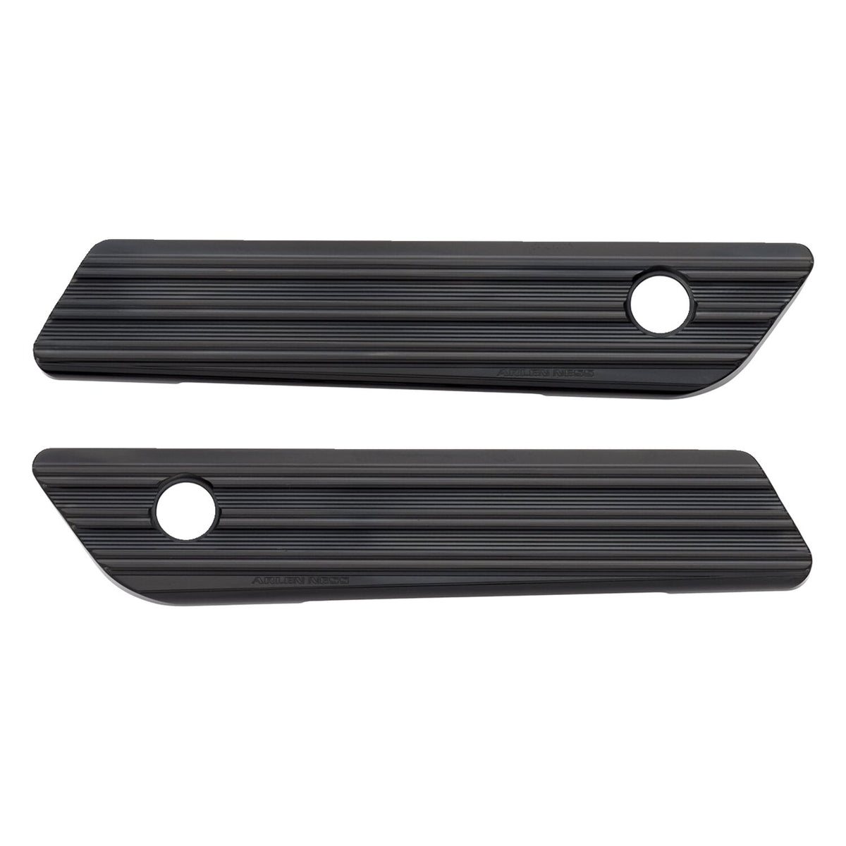 Arlen Ness, saddlebag latch cover set. 10-Gauge, black